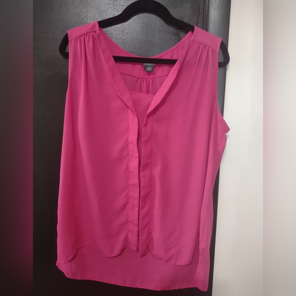 Covington Pink Sleeveless Blouse